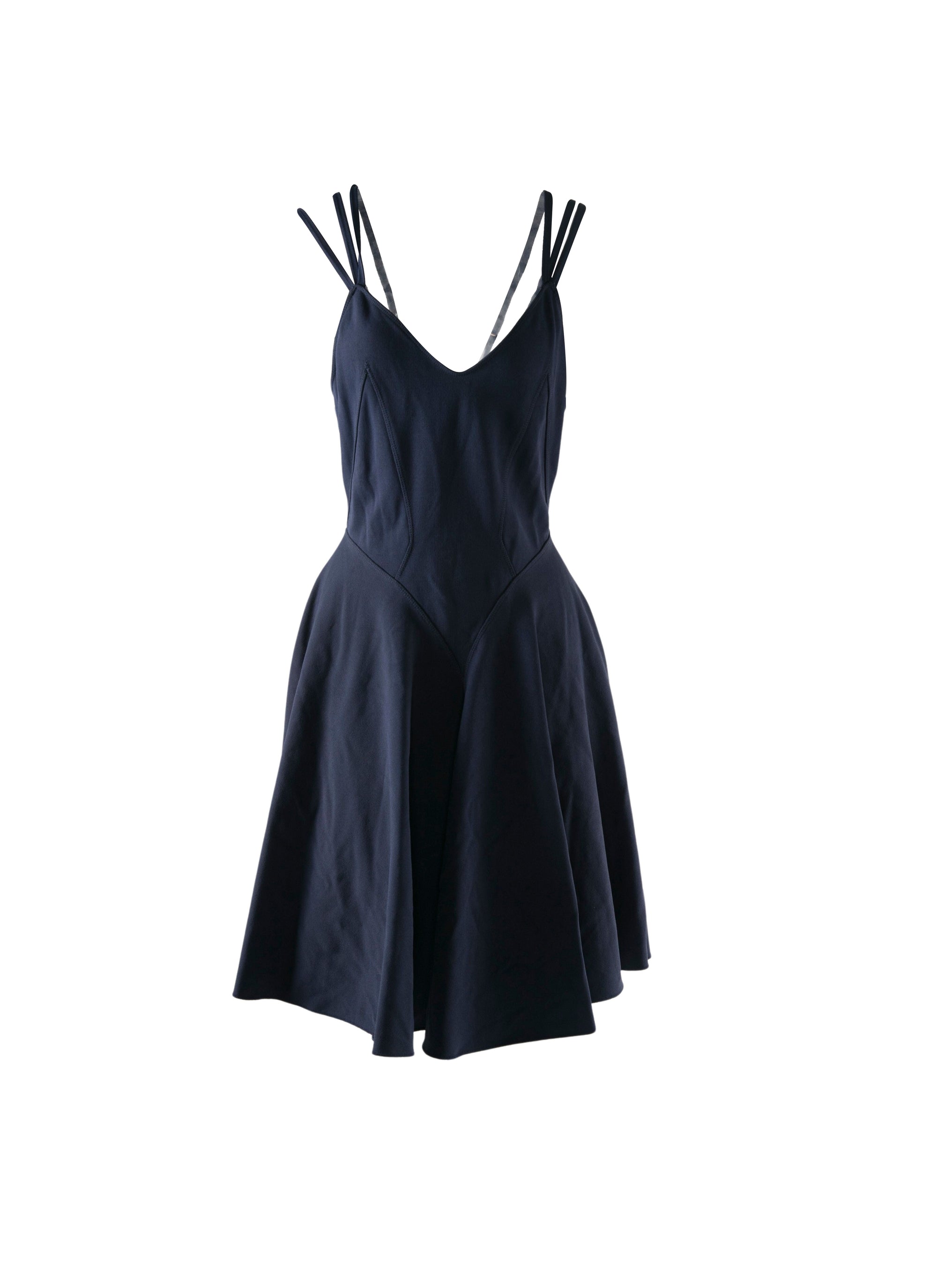 Robe courte à triple bretelles - Nuit
