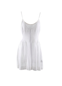Dress with thin straps - White