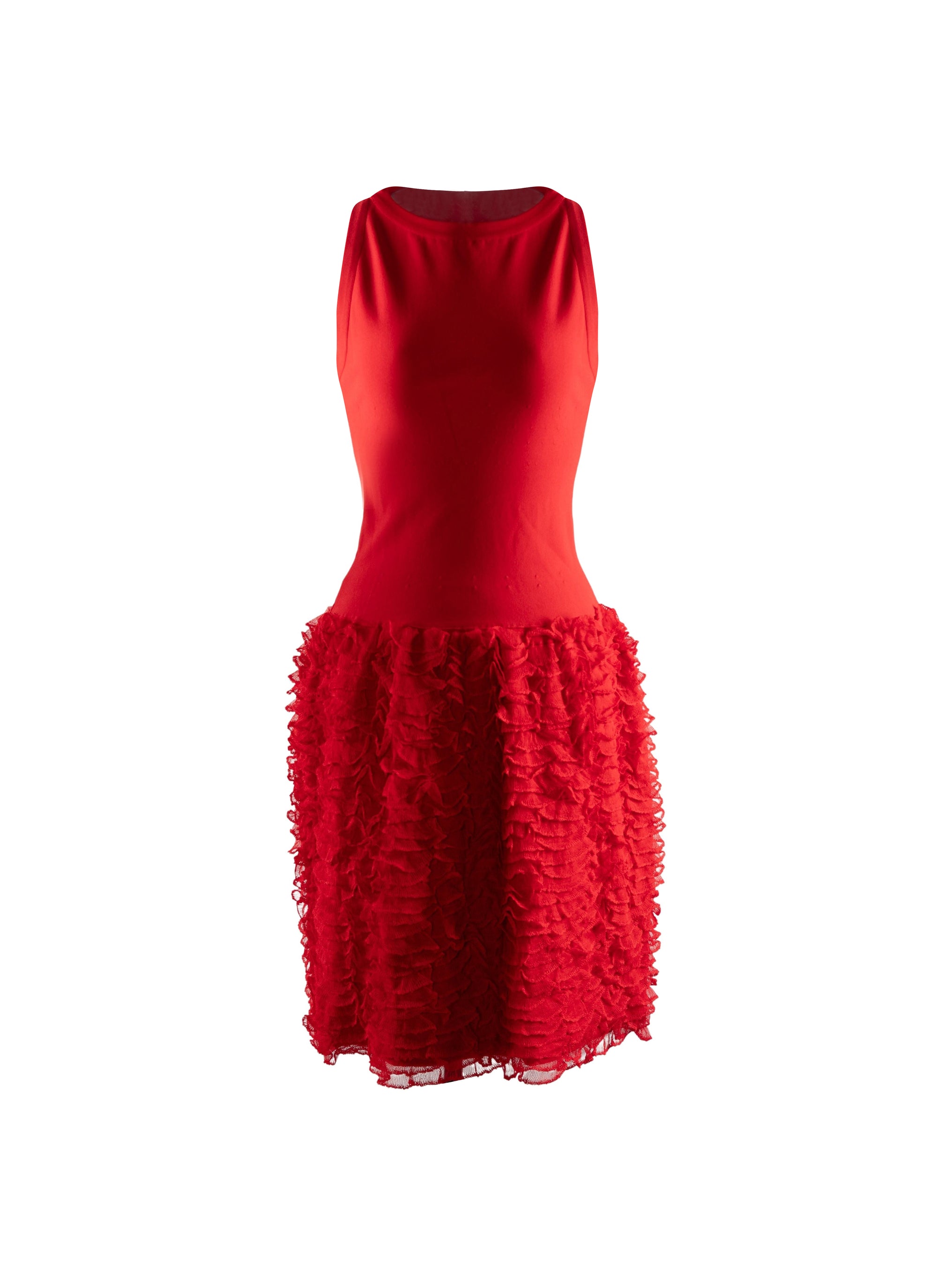Houpette sleeveless dress - Scarlet