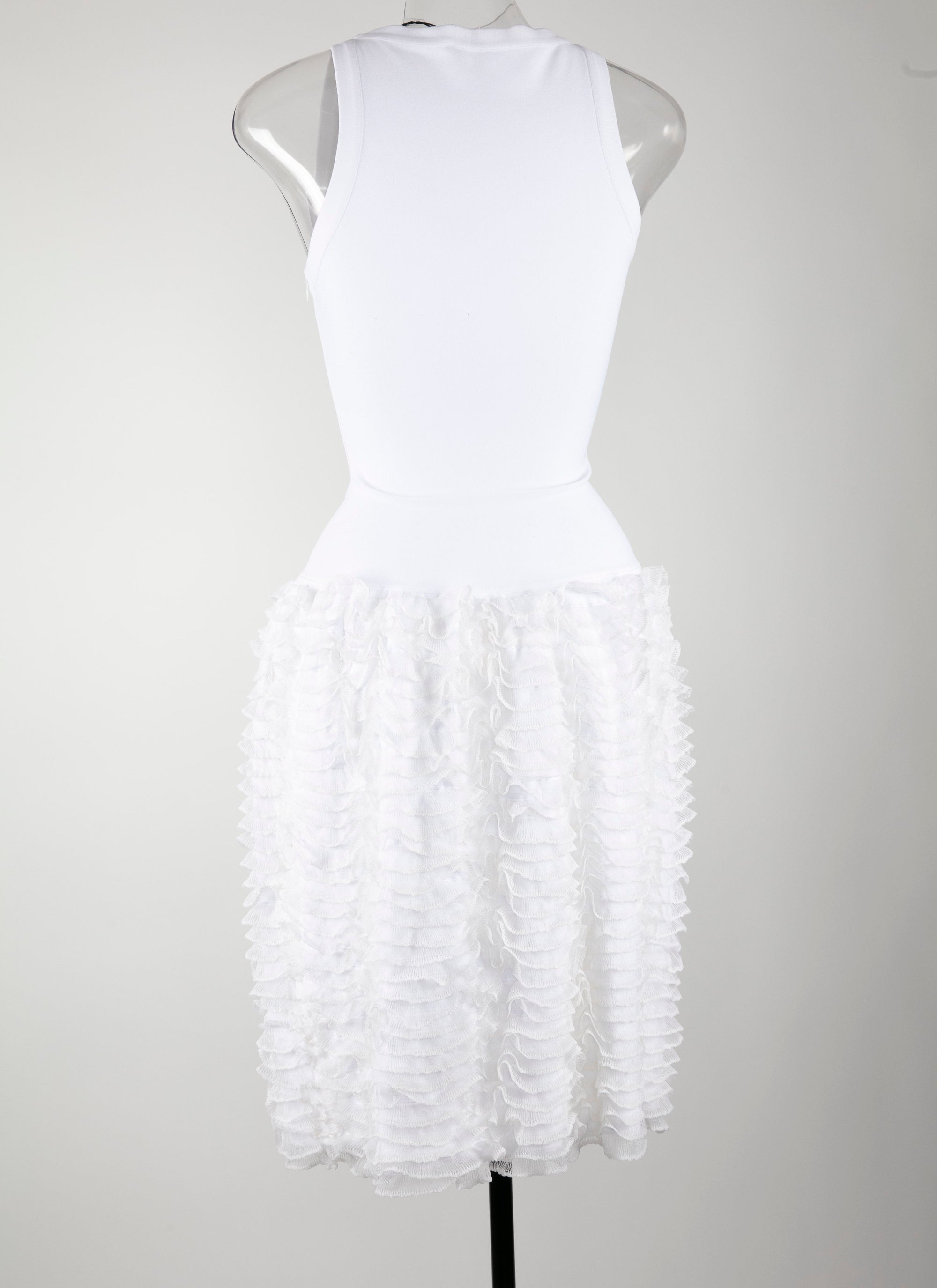 Robe sans manches Houpette - Blanc