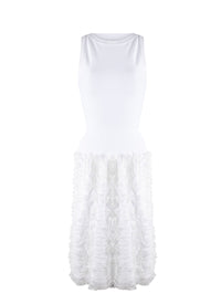 Robe sans manches Houpette - Blanc
