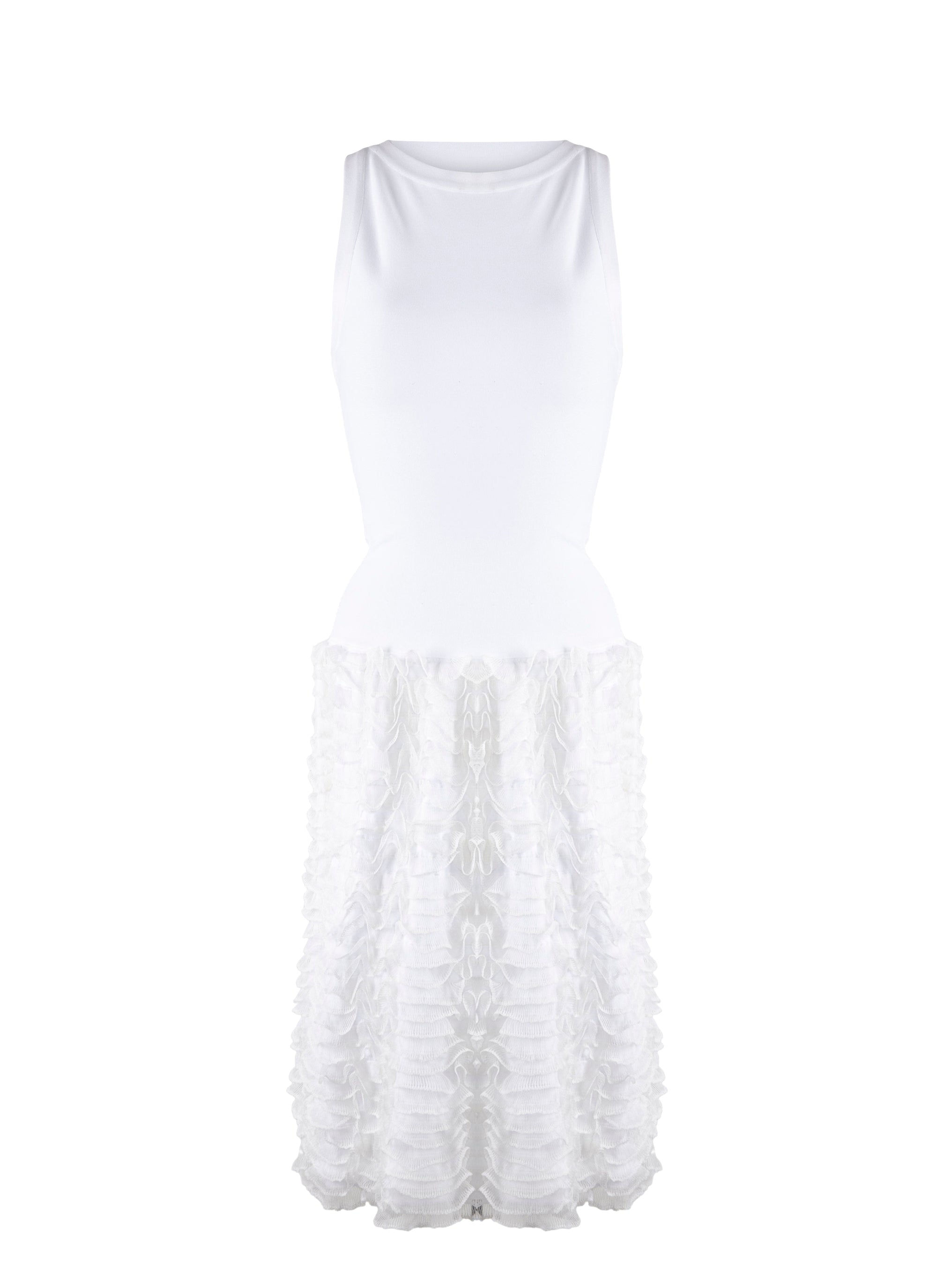 Robe sans manches Houpette - Blanc