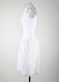 Robe sans manches Houpette - Blanc