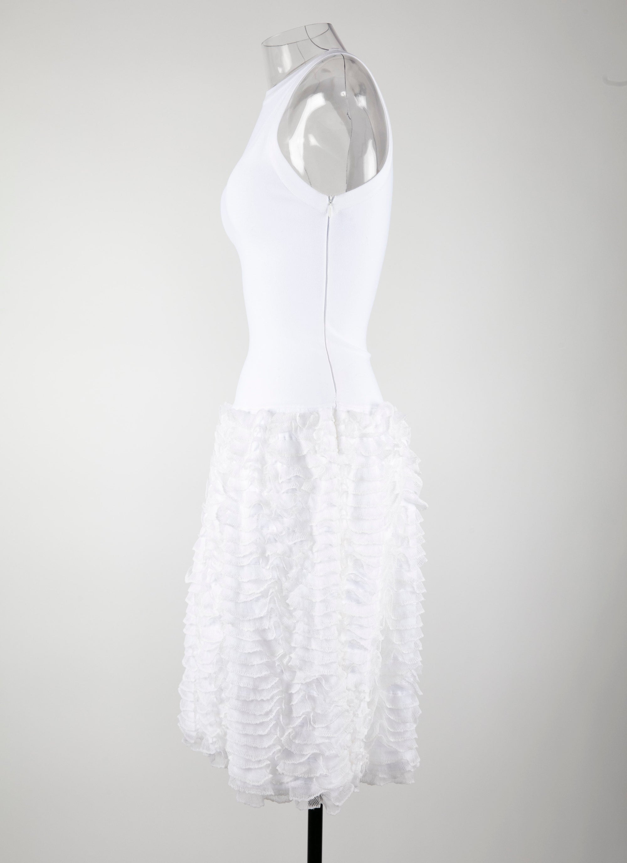 Robe sans manches Houpette - Blanc