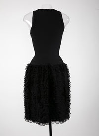 Houpette sleeveless dress - Black intense