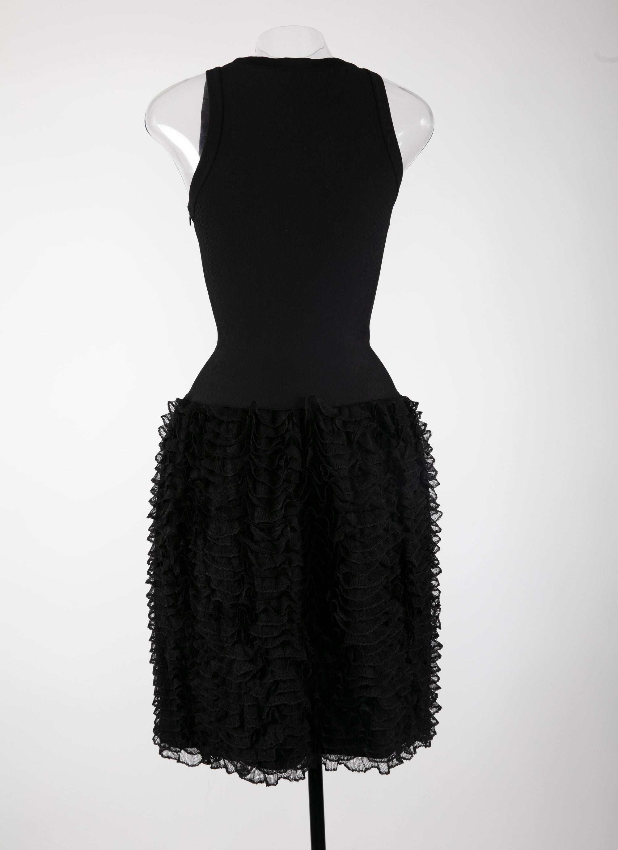 Houpette sleeveless dress - Black intense