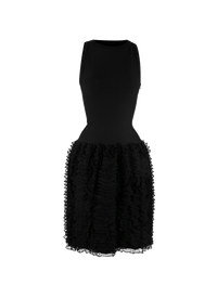 Houpette sleeveless dress - Black intense