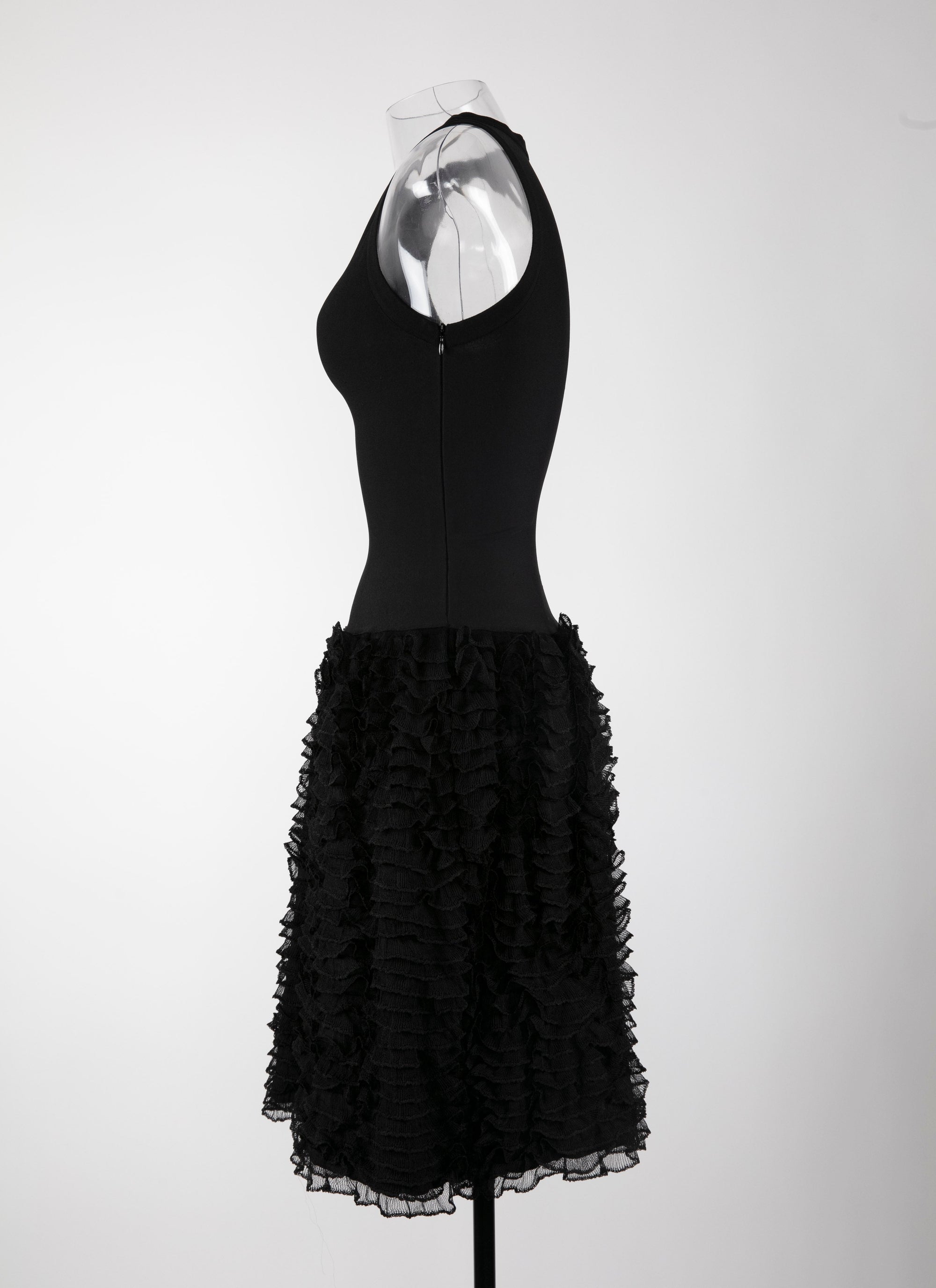 Houpette sleeveless dress - Black intense