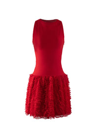 Houpette sleeveless mini dress - Scarlet