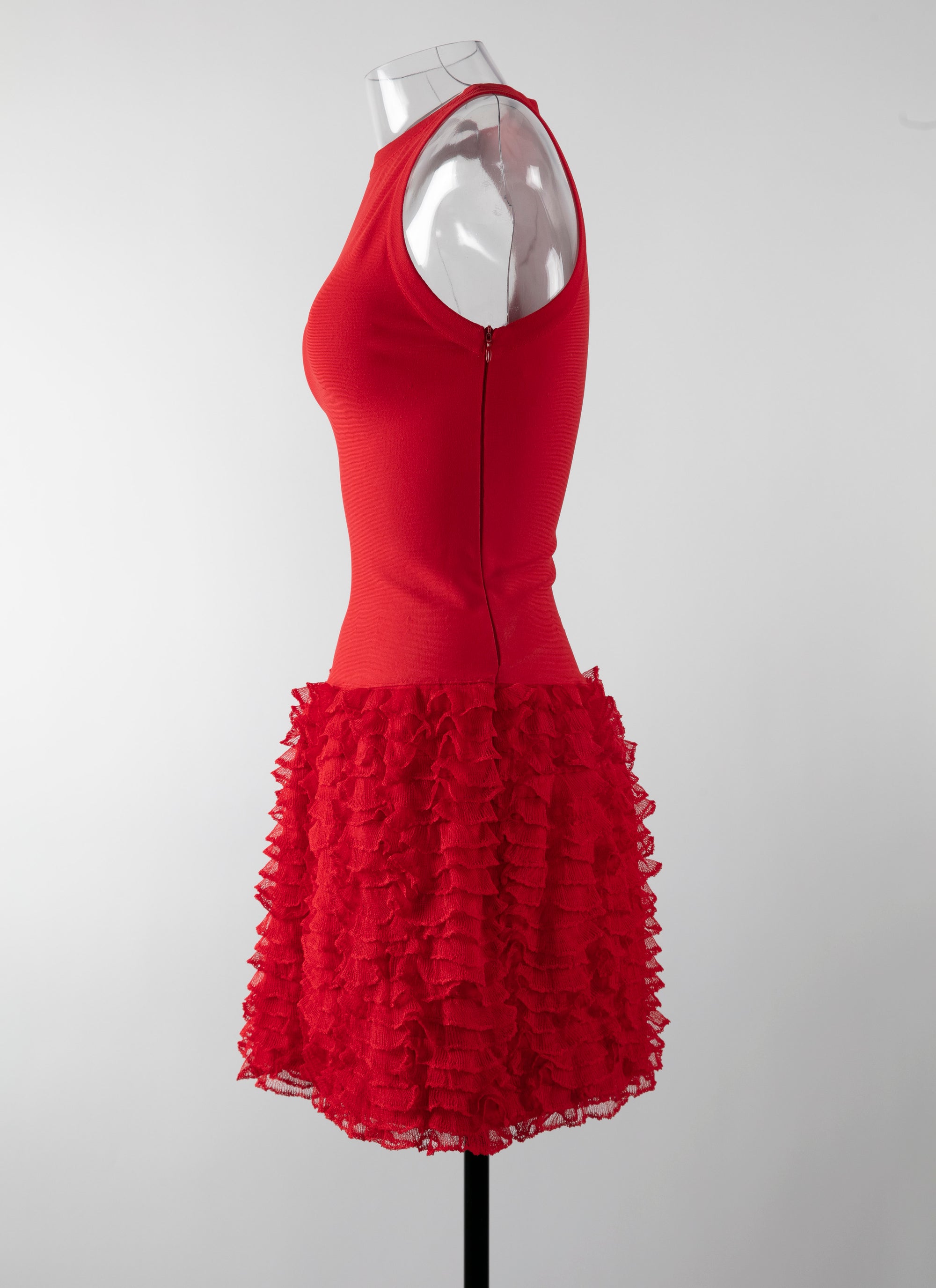 Houpette sleeveless mini dress - Scarlet