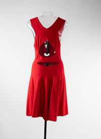 Open back sleeveless dress - Scarlet
