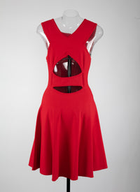 Open back sleeveless dress - Scarlet
