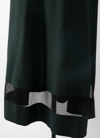 Mansart sleeveless knitted dress - Imperial Green