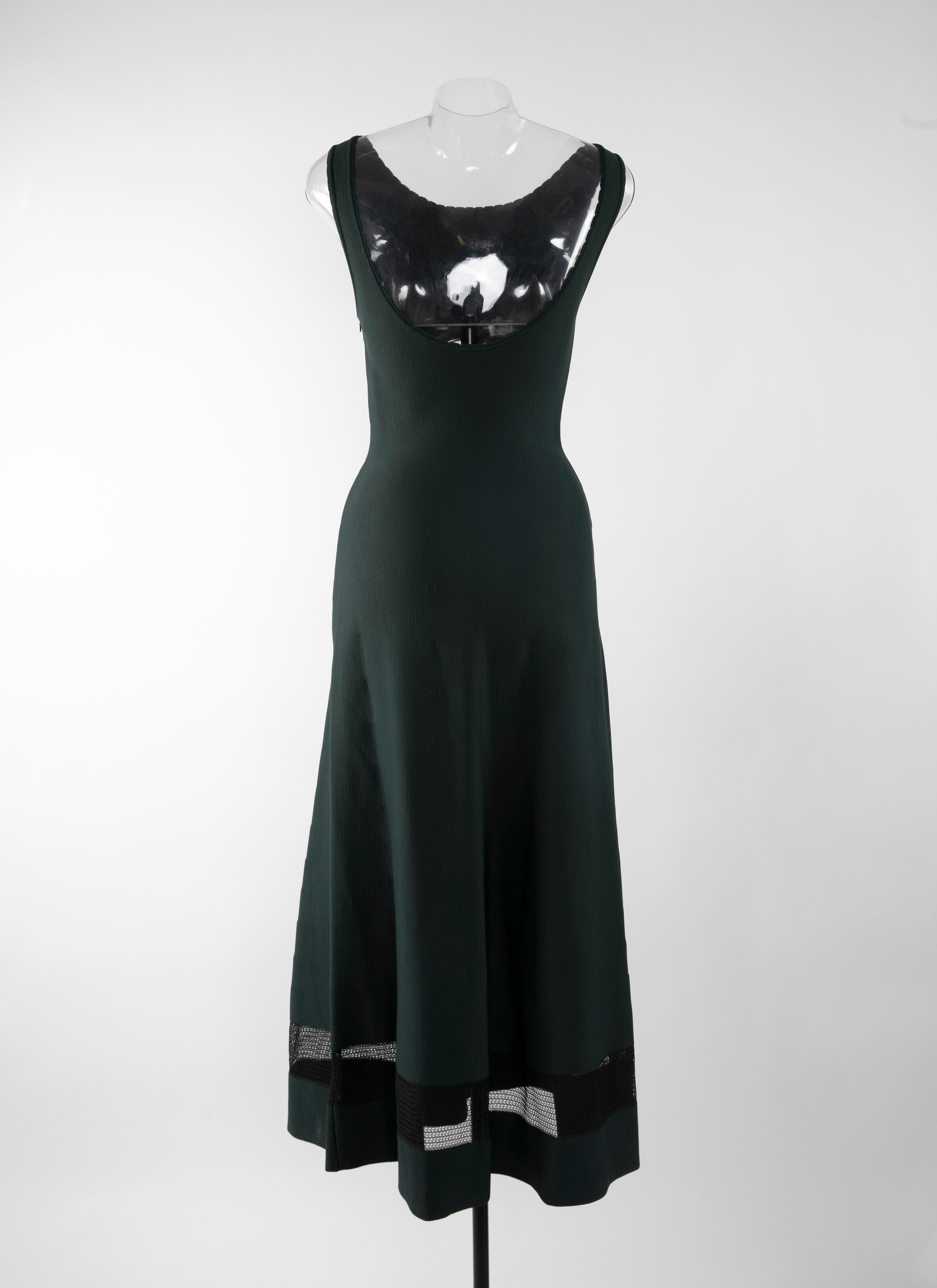 Mansart sleeveless knitted dress - Imperial Green