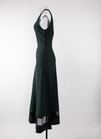 Mansart sleeveless knitted dress - Imperial Green