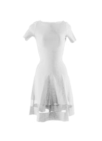 Fitted short dress - White