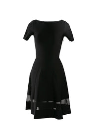 Fitted short dress - Black intense