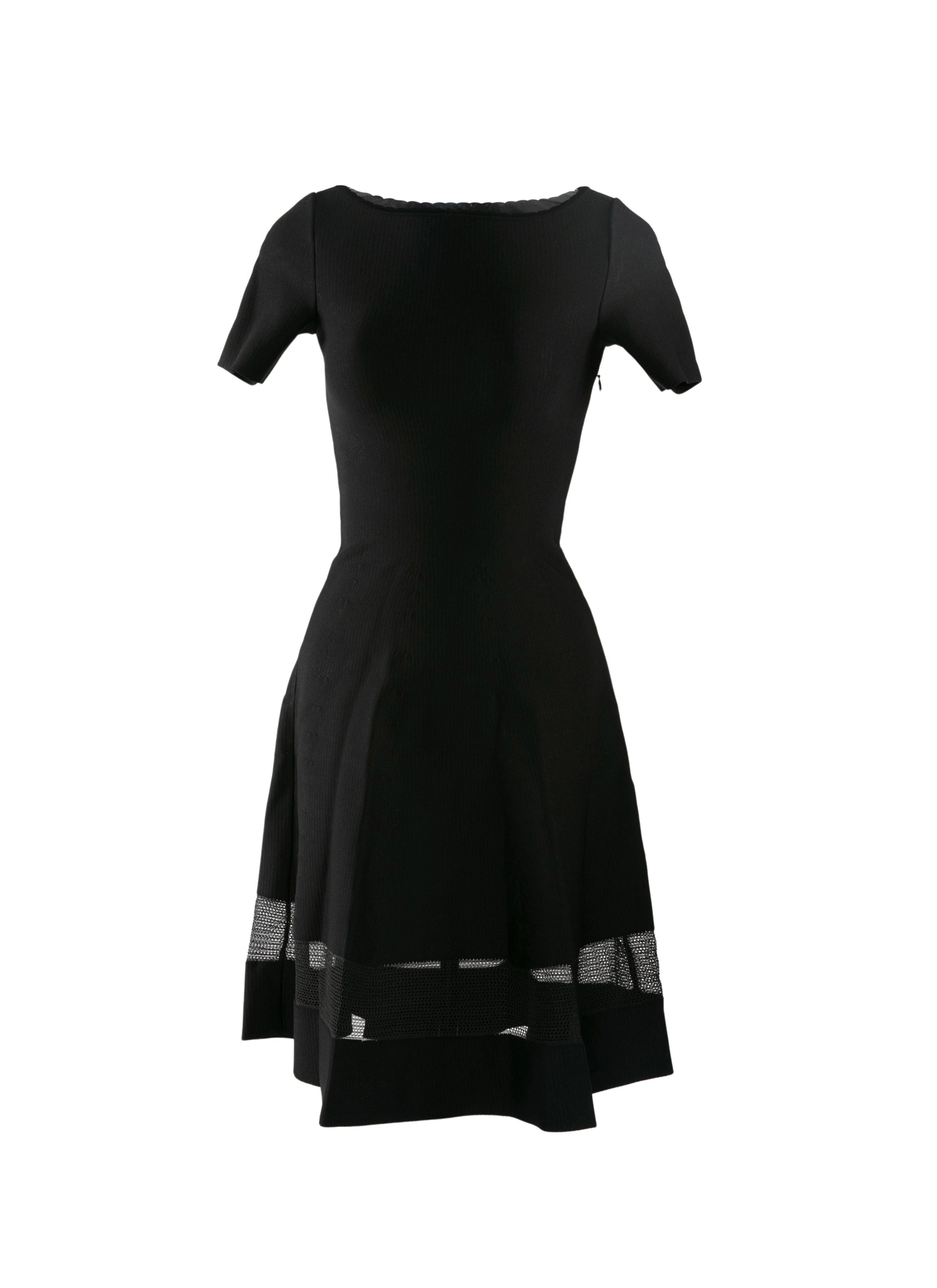 Fitted short dress - Black intense