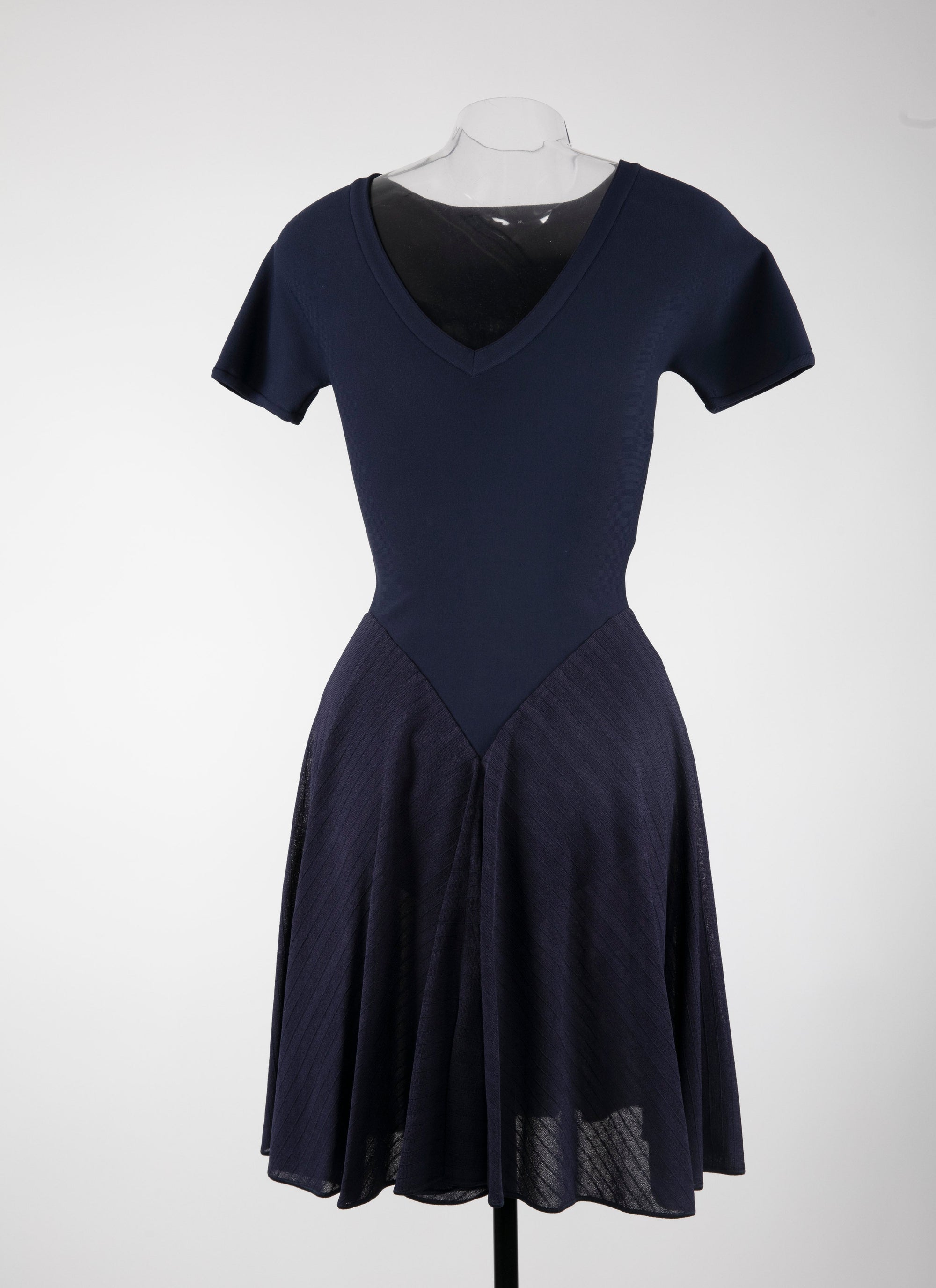Robe à manches courtes Charmeuse en maille - Nuit