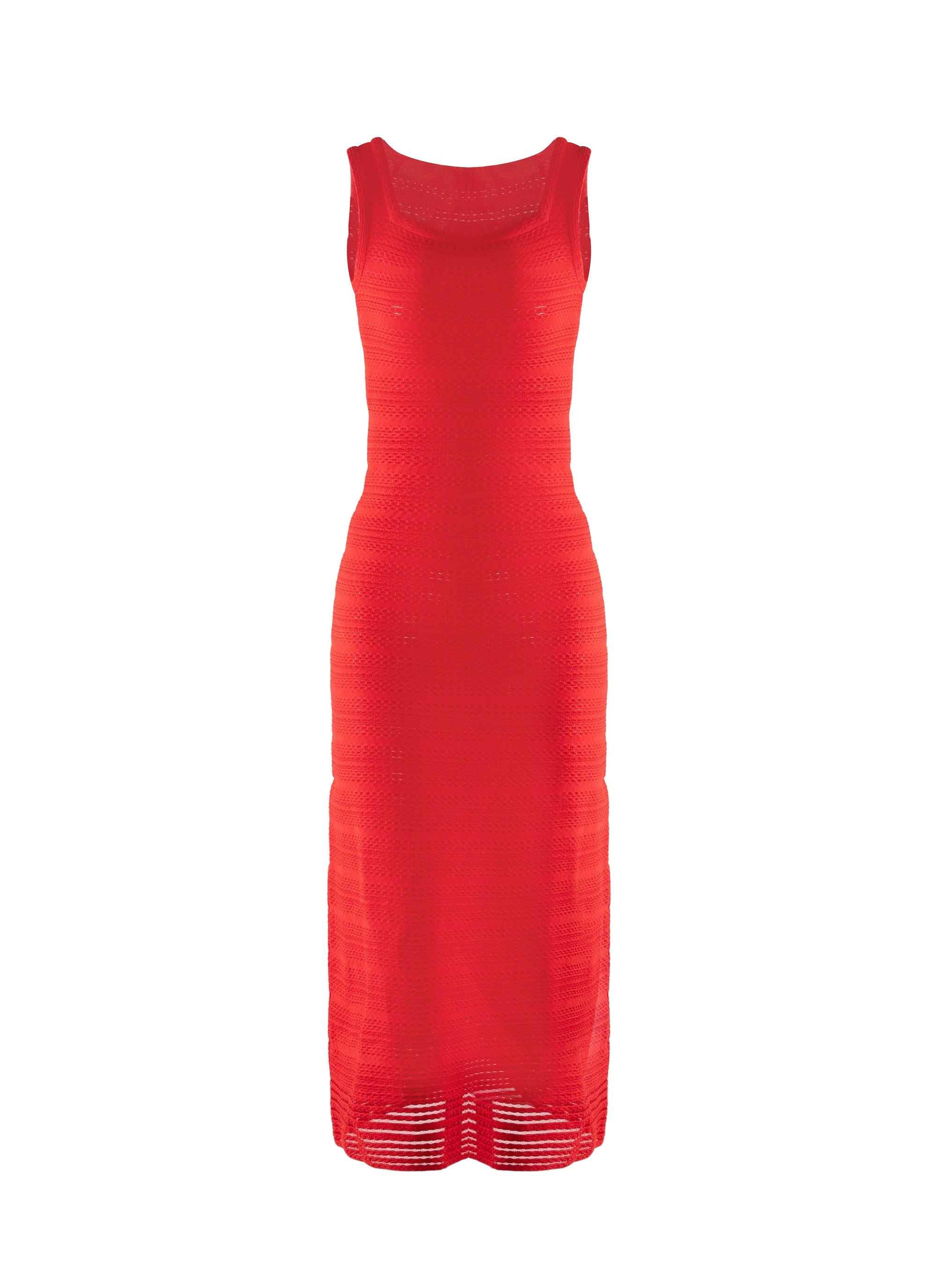 Robe longue sans manches - Ecarlate