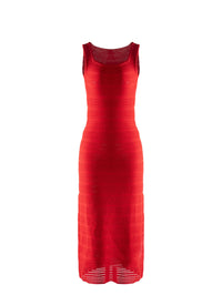Robe longue sans manches - Ecarlate