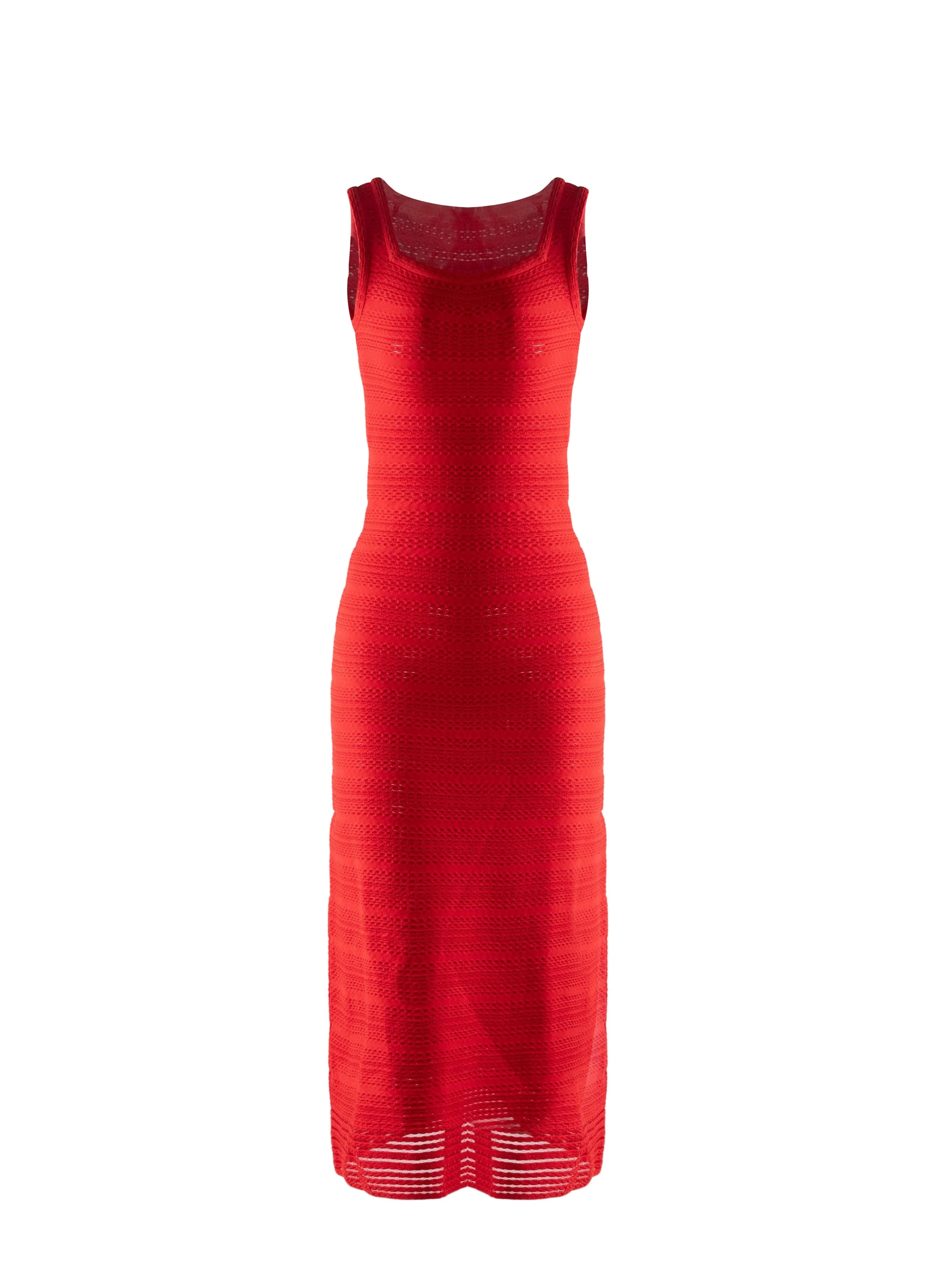 Robe longue sans manches - Ecarlate