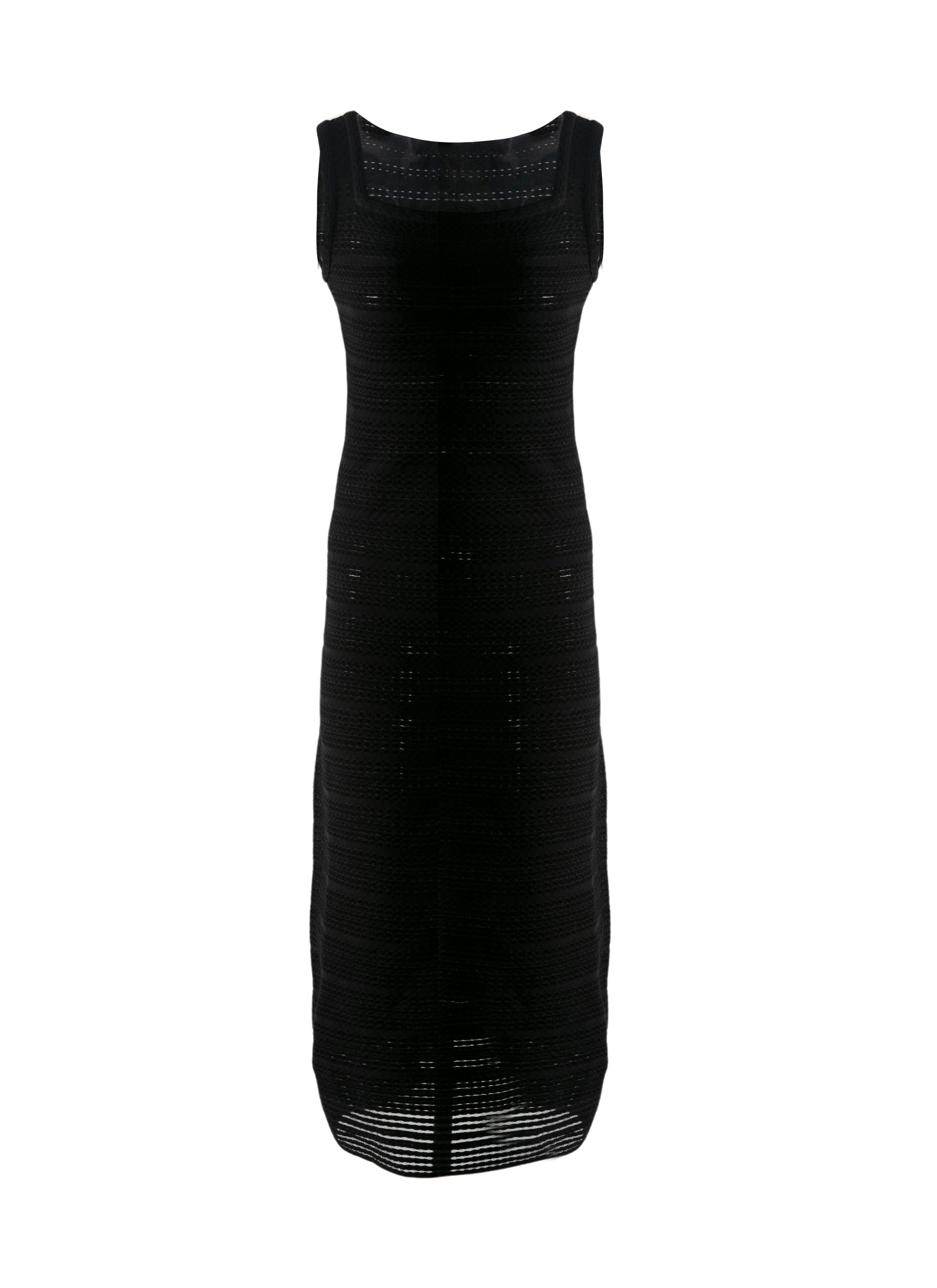 Robe longue sans manches - Noir intense