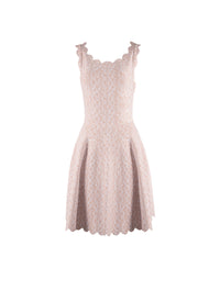 Sleeveless knitted Camée dress - Flesh Pink