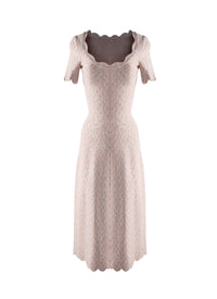 Short sleeve dress - Flesh Pink