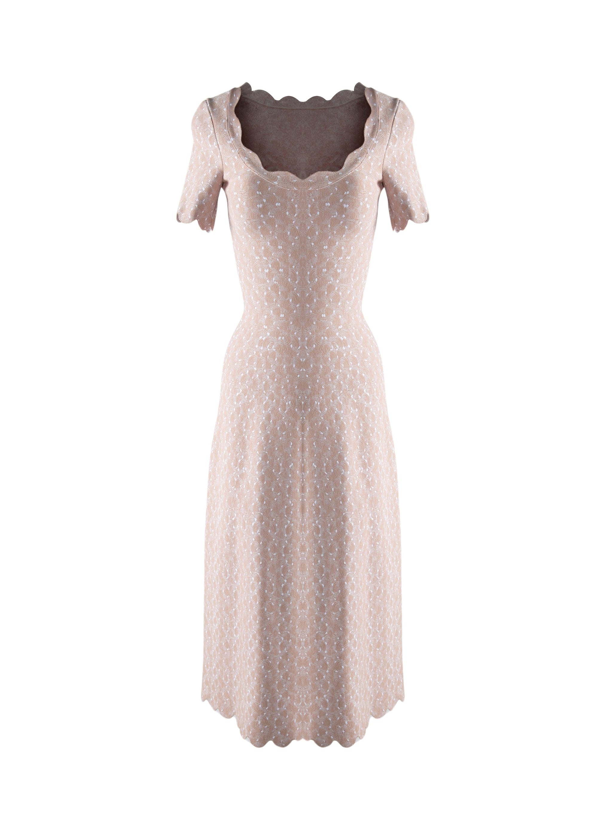 Short sleeve dress - Flesh Pink
