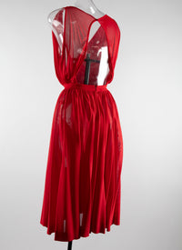 Robe courte avec décolleté en V plongeant et dos nu - Ecarlate