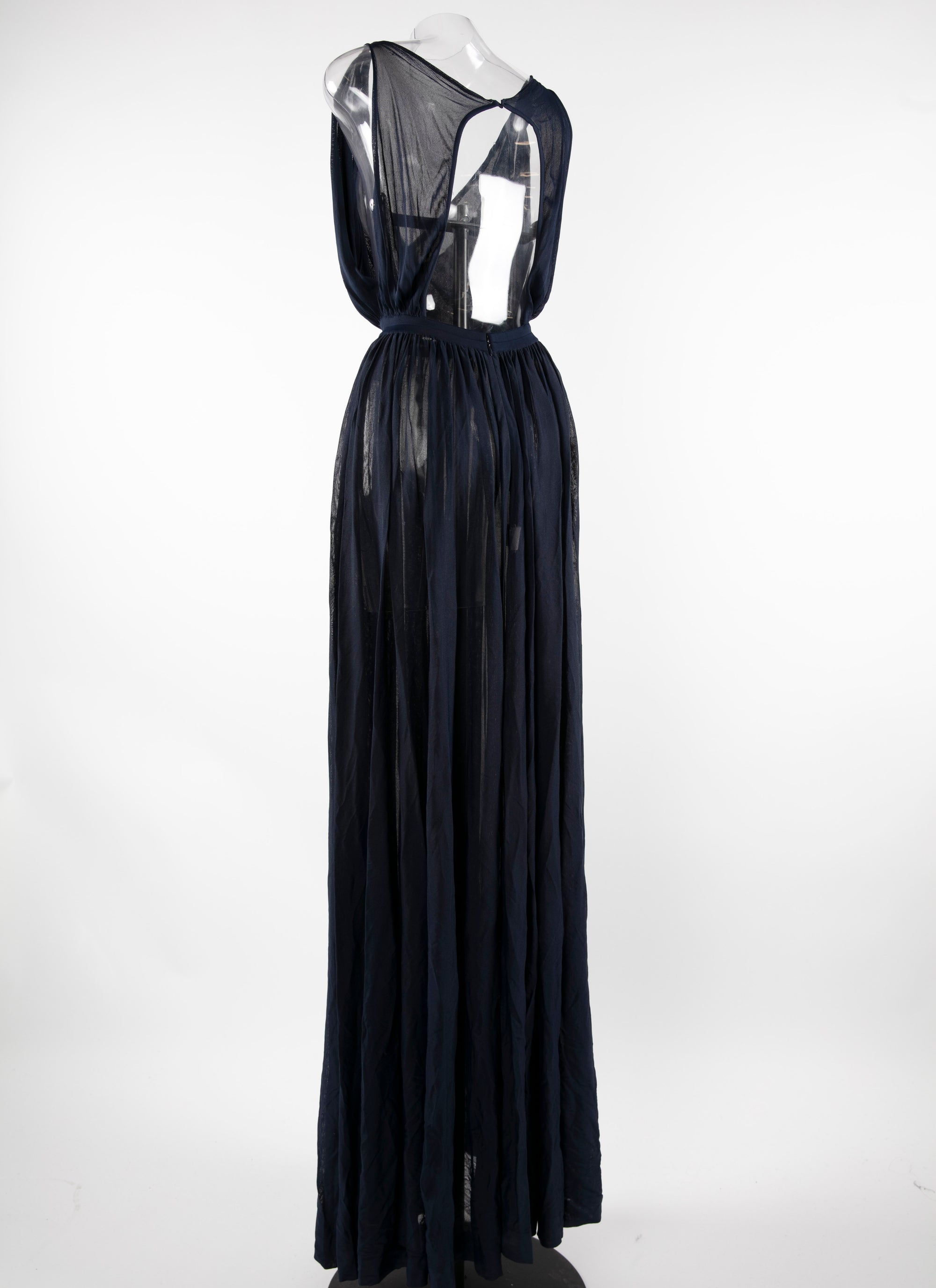 Open back draped fluid maxi dress - Night