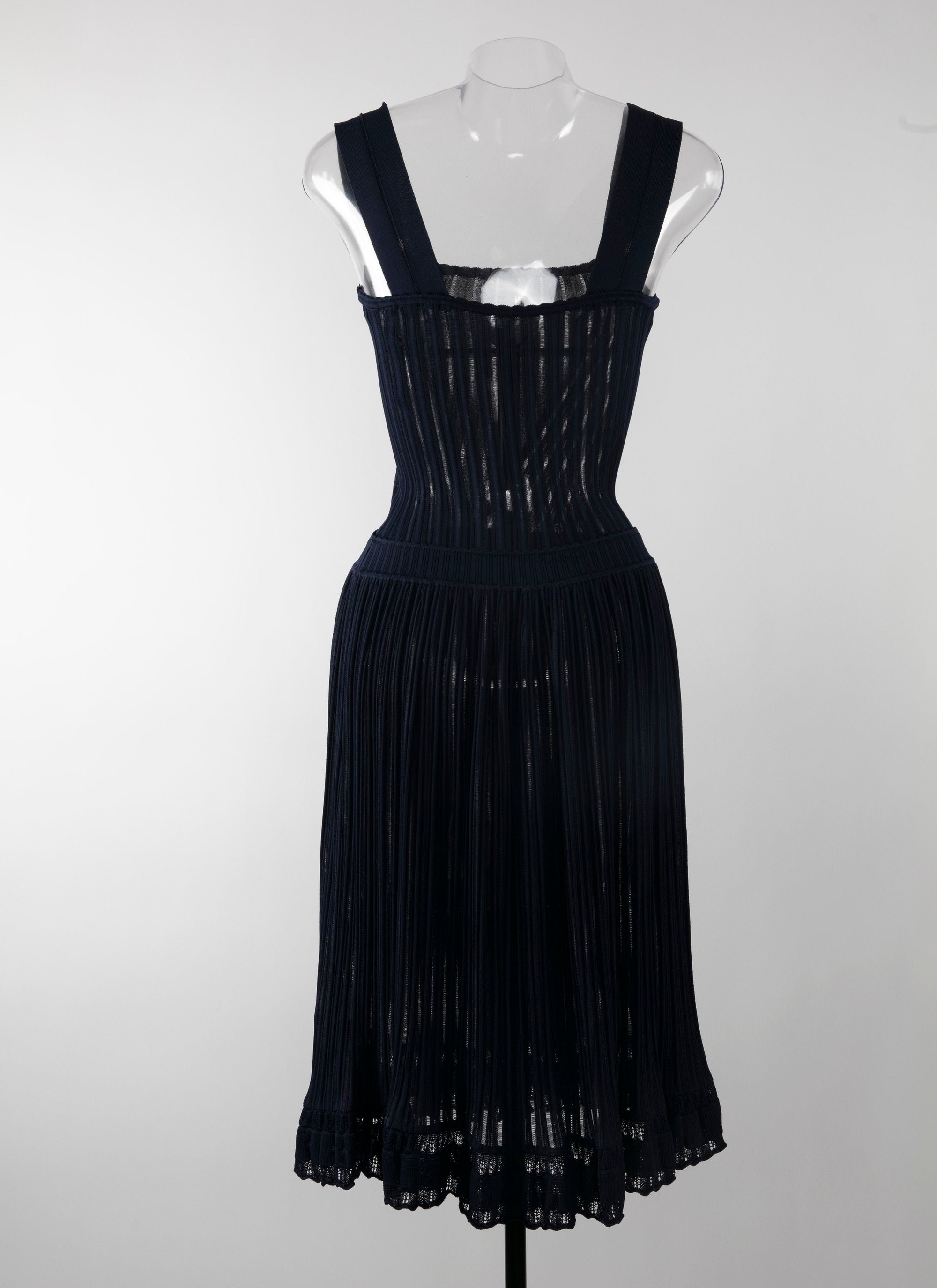 Robe Falbalas sans manches - Nuit
