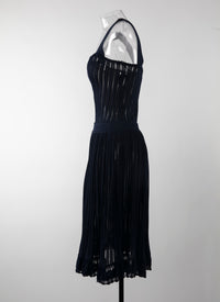 Robe Falbalas sans manches - Nuit