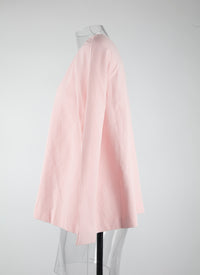 Top basic à manches longues - Rose Très Clair