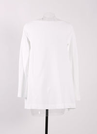 Long sleeve flowing top - Intense White