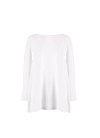 Long sleeve flowing top - Intense White