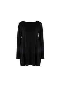 Pull à manches longues en maille - Noir