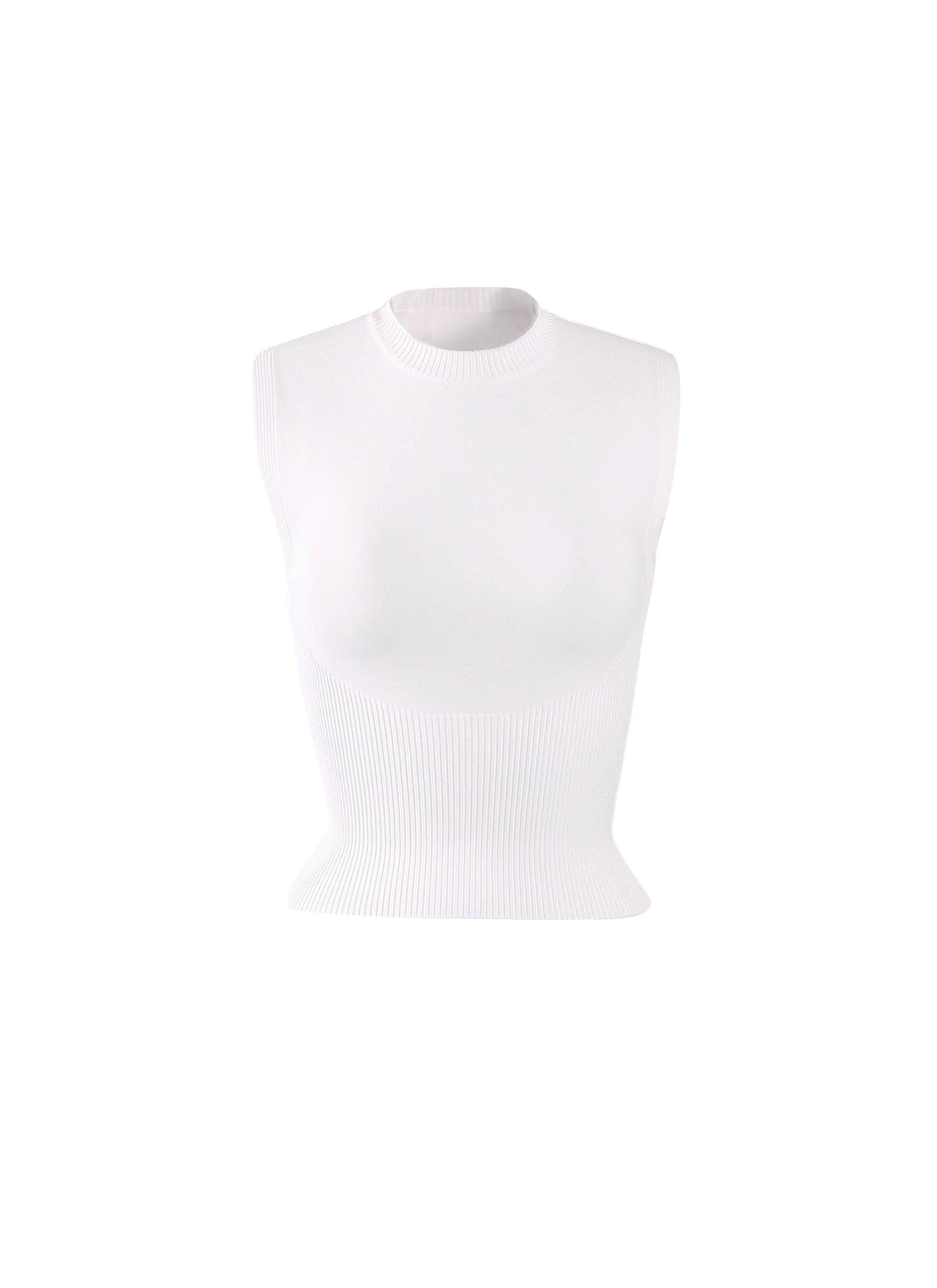 Top sans manches - Blanc