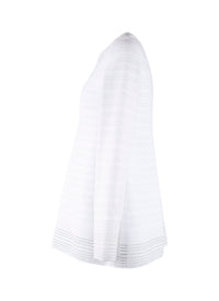 Pull à manches longues Brocart en maille - Blanc