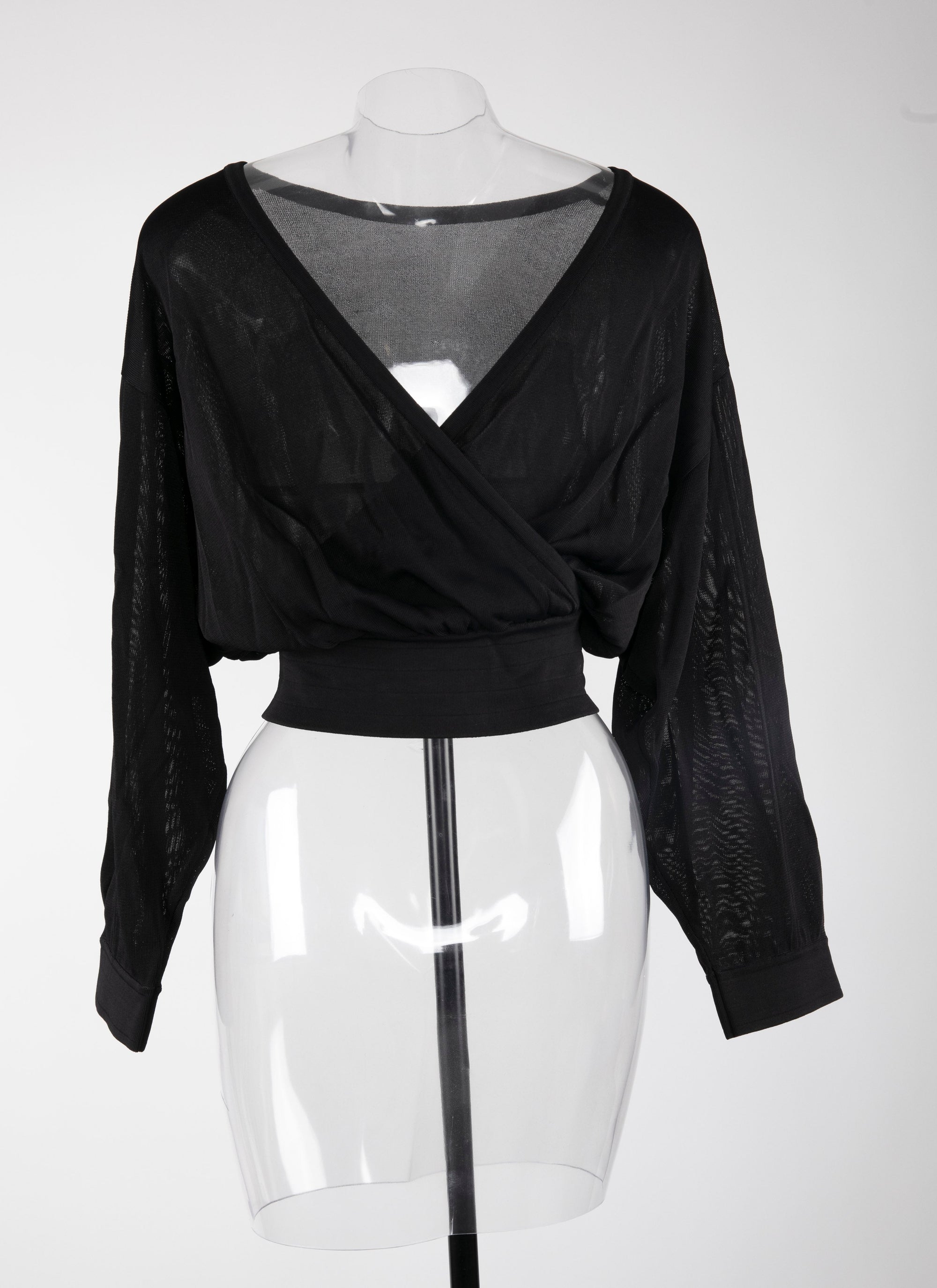 Pull à manches longues Déesses en maille - Noir