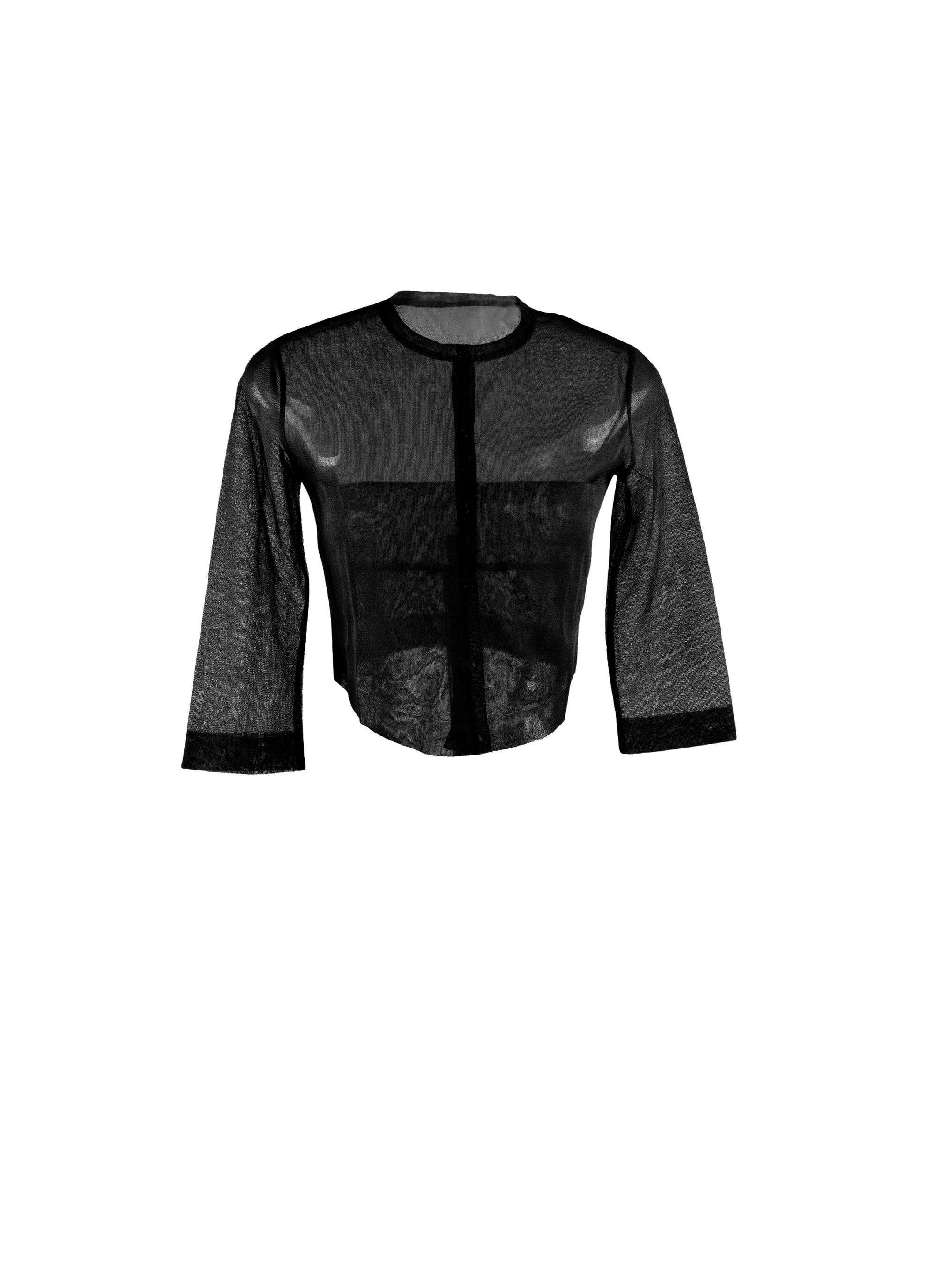 Cardigan en soie - Noir