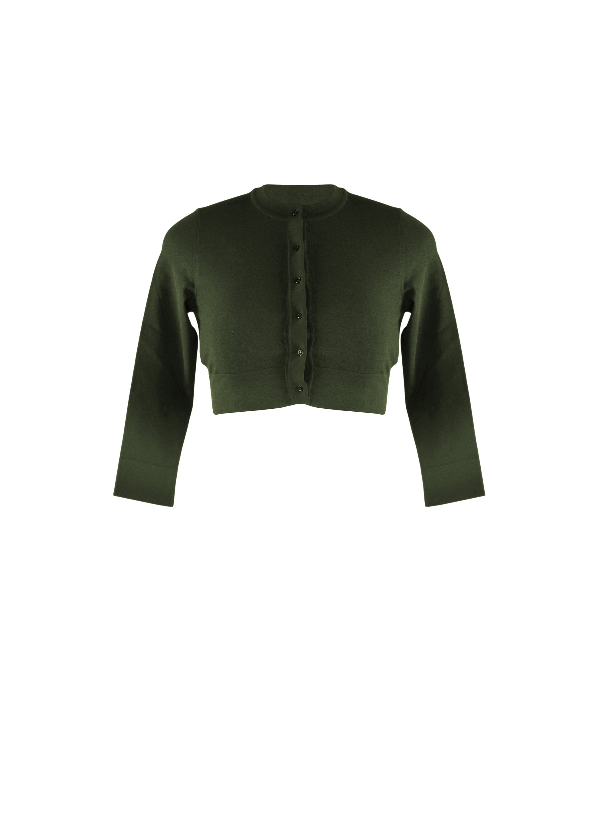 Long-sleeved knitted button-down cardigan - Ficus