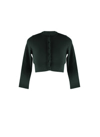 Long sleeve knitted cardigan - Imperial Green