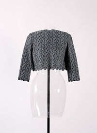 Knitted Camée long sleeve cardigan - Night