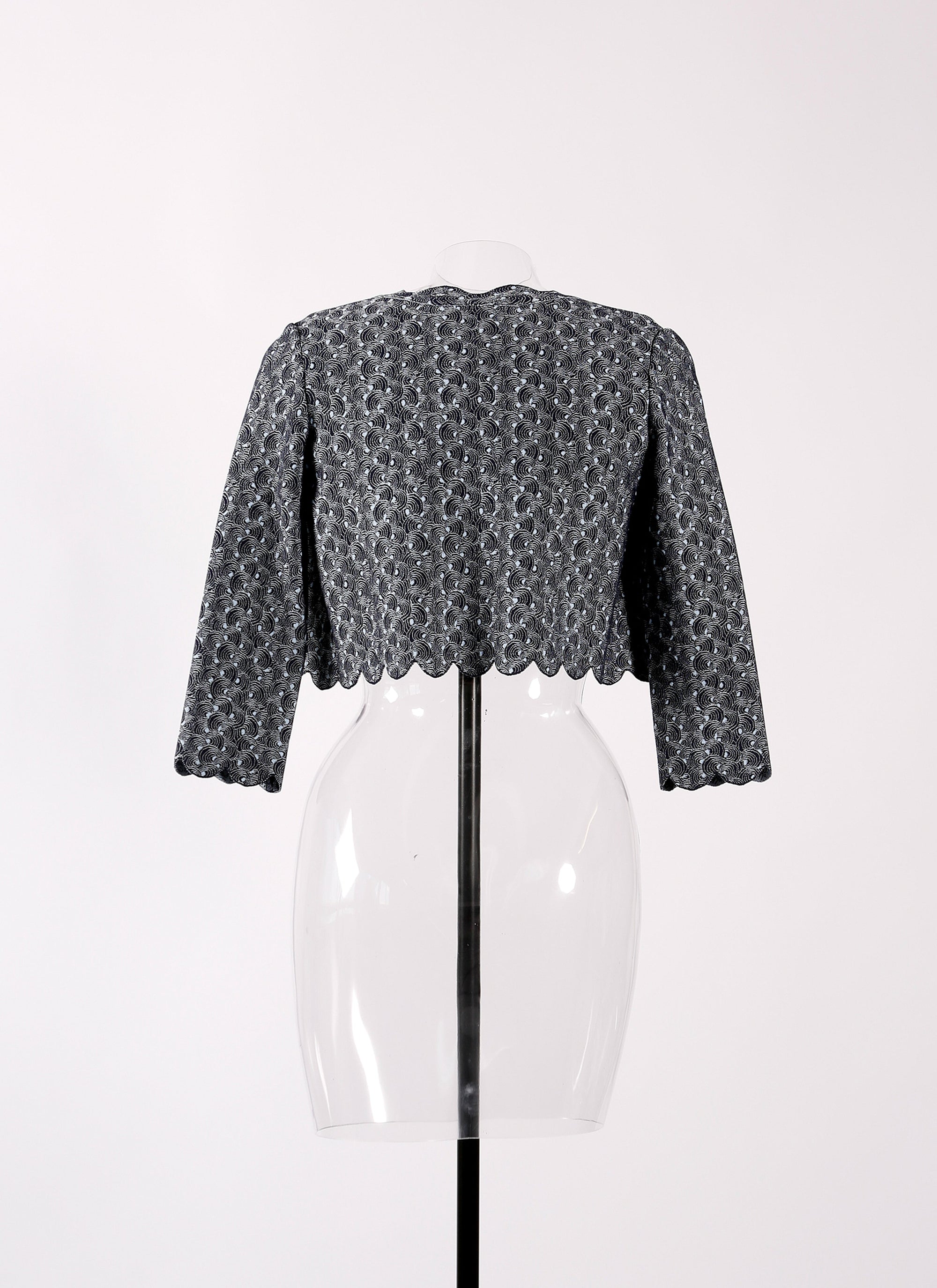 Knitted Camée long sleeve cardigan - Night