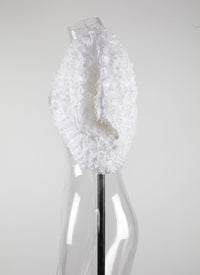 Short-sleeved bolero Houpette - White