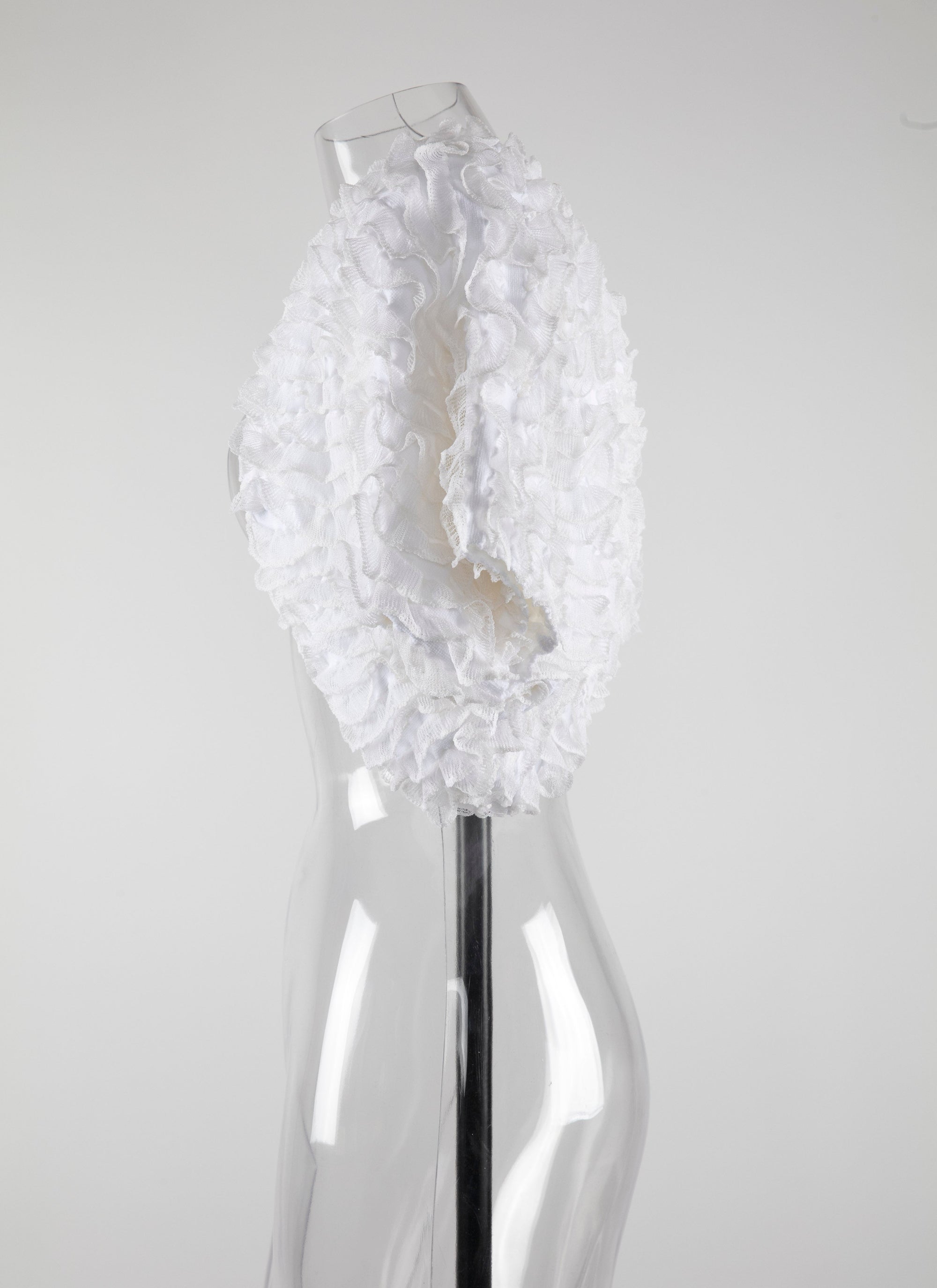 Short-sleeved bolero Houpette - White