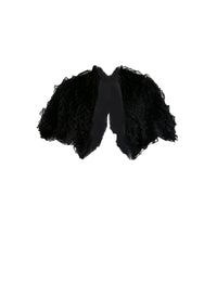 Bolero à manches courtes Houpette - Noir