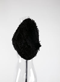 Bolero à manches courtes Houpette - Noir